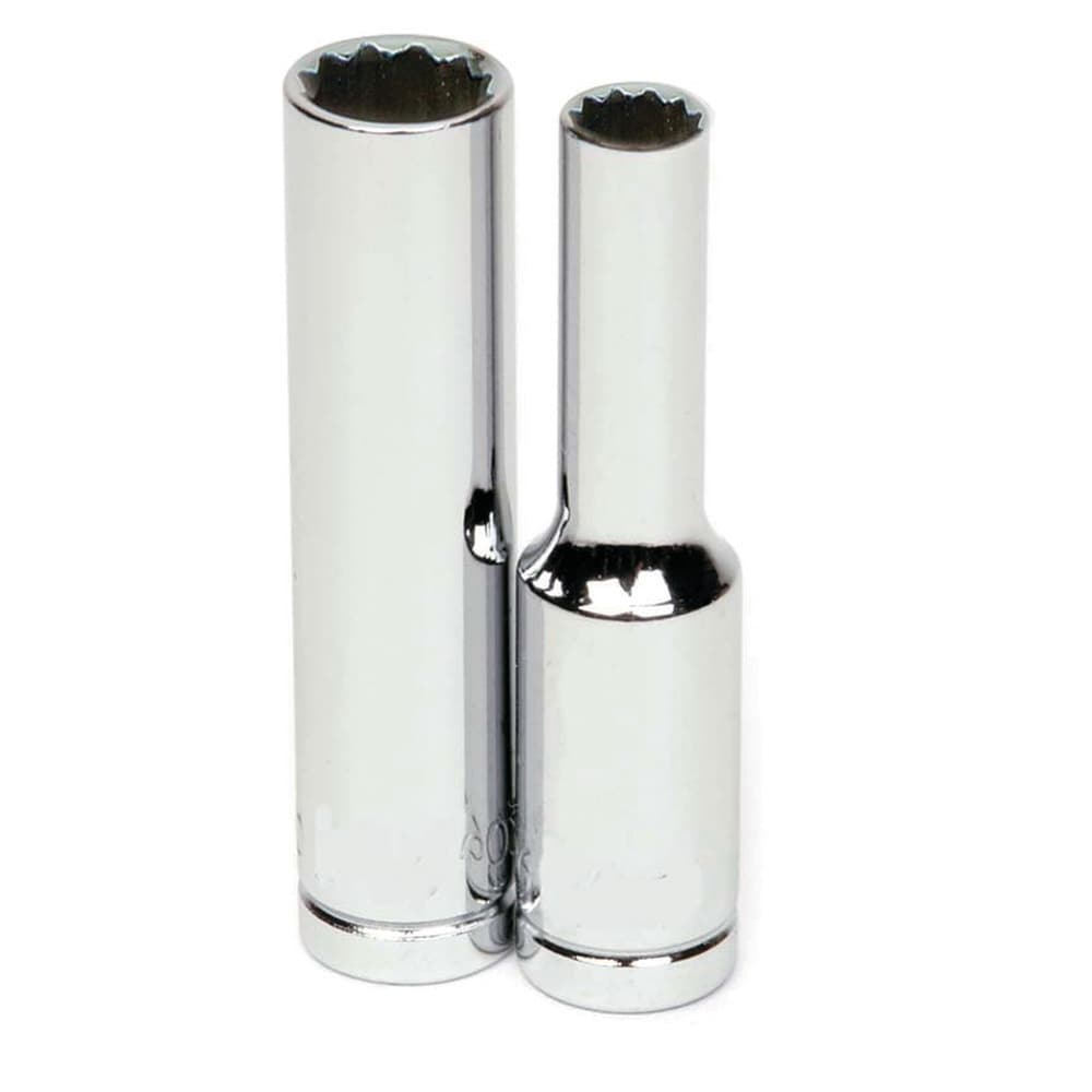 Deep Socket  Hand Socket: 1/4" Drive, 13.00 mm Socket, 12-Point