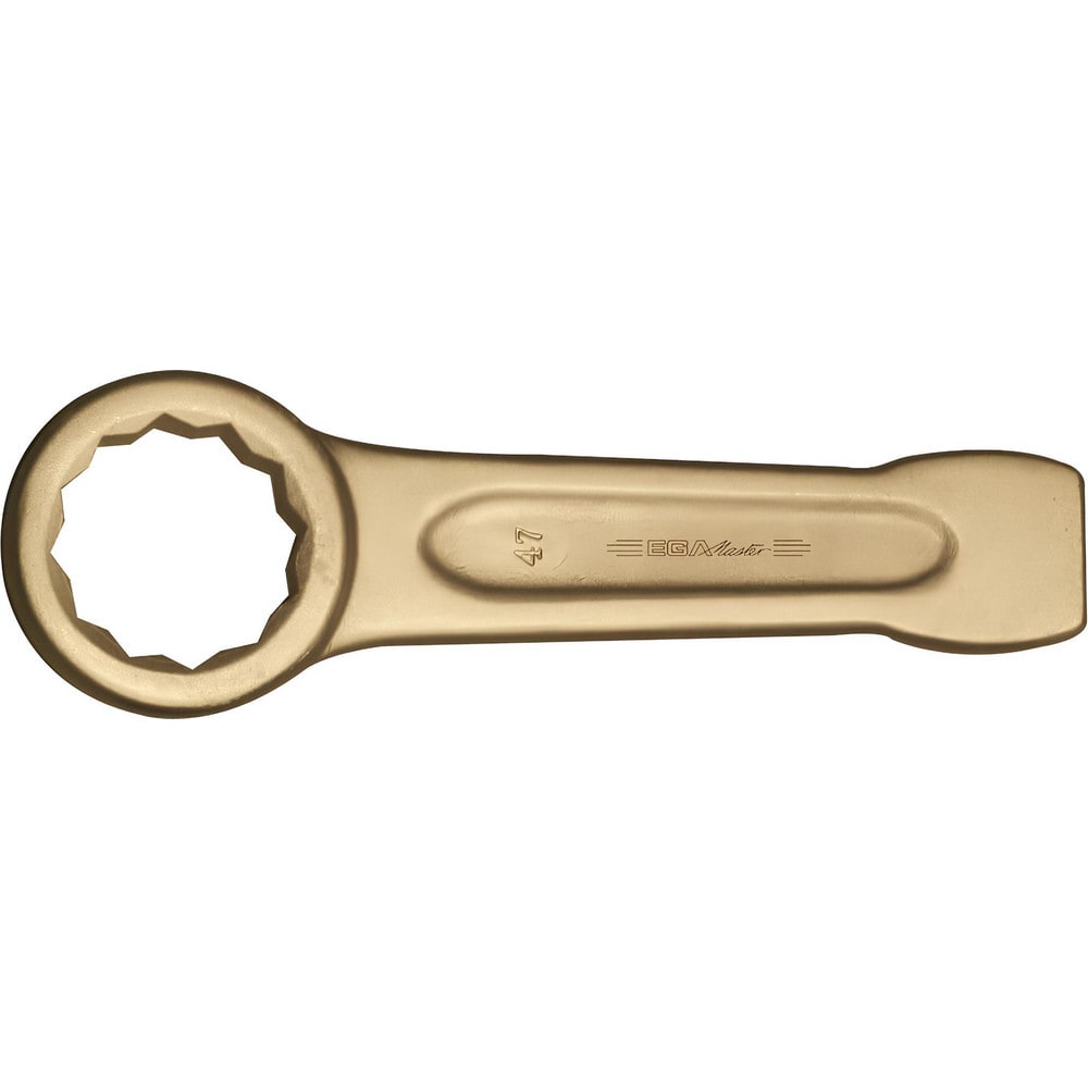 Slogging Box End Wrench: 3-9/16", 12 Point, Single End