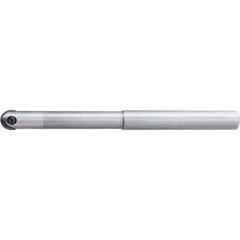 Indexable Ball Nose End Mill: 16 mm Cut Dia, Solid Carbide, 160 mm OAL