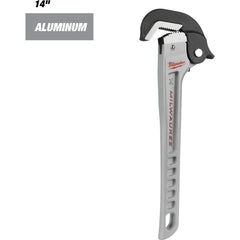 Pipe Wrenches; Wrench Type: Pipe Wrench; Minimum Pipe Capacity (Inch): 3/8; Maximum Pipe Capacity (Inch): 2; Overall Length (mm): 341.88; Material: Aluminum; Jaw Texture: Smooth; Finish: Aluminum