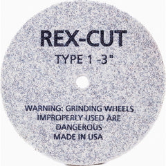 Deburring Wheel: 3" Dia, 1/16" Face Width, 1/4" Hole, Aluminum Oxide