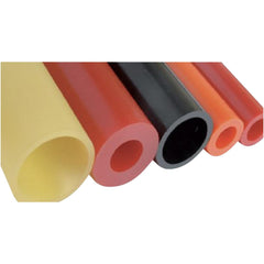 Plastic Round Tube: 1" ID, 1-1/2" OD, 3' OAL, Polyurethane