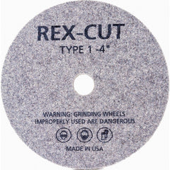 Deburring Wheel: 4" Dia, 3/8" Face Width, 3/8" Hole, Aluminum Oxide