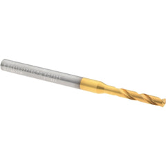 Screw Machine Length Drill Bit: 7/64" Dia, 140 deg Point, Solid Carbide