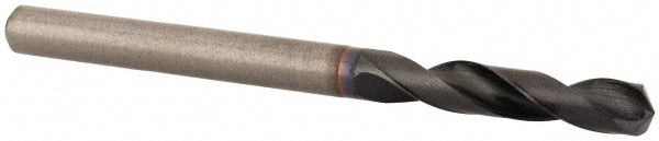 Screw Machine Length Drill Bit: 3/16" Dia, 135 deg Point, Solid Carbide