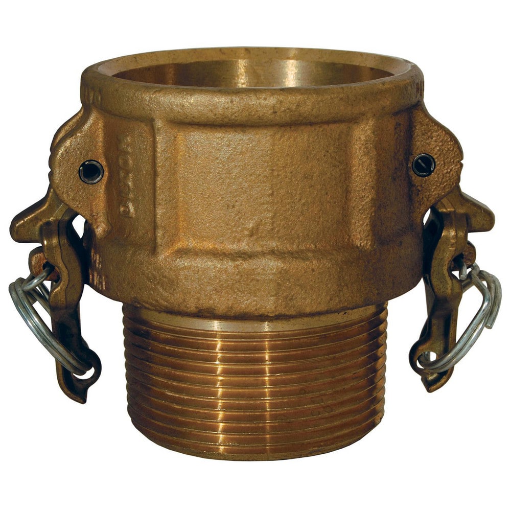 Suction & Discharge Hose Couplings; Type: Type B Coupler; Coupling Type: Cam & Groove; Coupling Descriptor: Boss-Lock Coupler x MNPT; Material: Brass; Coupler Size (Fractional Inch): 3/4; Thread Size: 1; Hose Size: 3/4