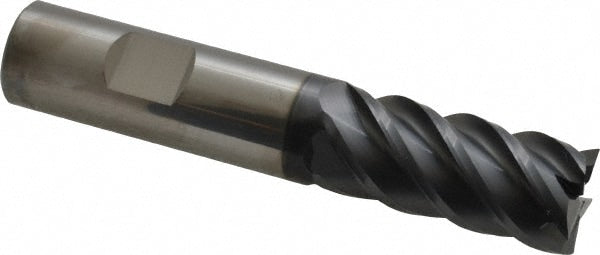 Square End Mill: 3/4" Dia, 1-5/8" LOC, 5 Flute, Solid Carbide