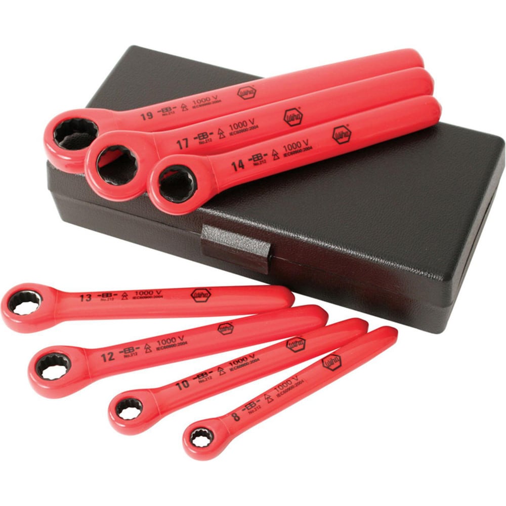 Box End Wrench Set: 7 Pc, Metric