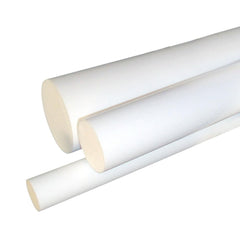 Plastic Rod: 72" Long, 3.5" Dia, Natural Color, Opaque, 5000 psi Tensile Strength