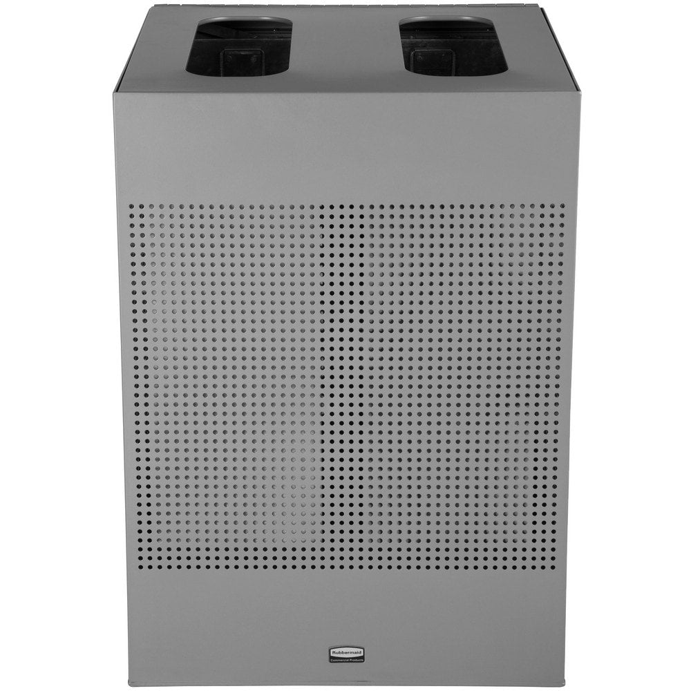 Trash Cans & Recycling Containers; Product Type: Trash Can; Container Capacity: 40 gal; Container Shape: Round; Container Material: Metal; Color: Metallic Stardust Silver; Material: Metal