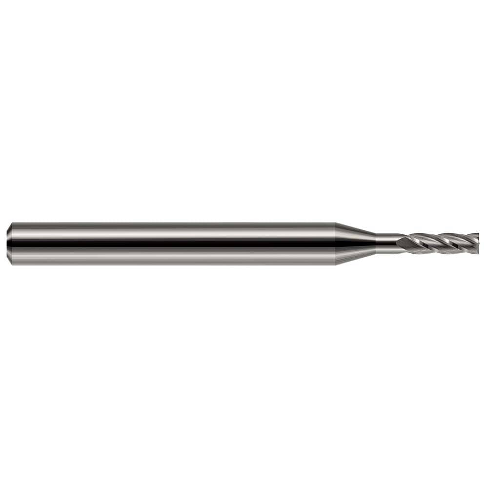 Square End Mill: 1/32" Dia, 3/32" LOC, 4 Flute, Solid Carbide
