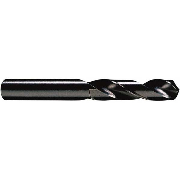 Screw Machine Length Drill Bit: 49/64" Dia, 118 deg Point, High-Speed Steel