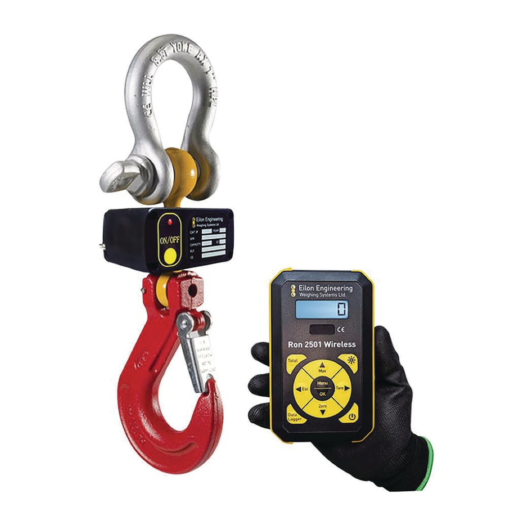 Crane Scales & Hanging Scales; Type: Hook Type Wireless Crane Scale; Capacity (Lb.): 3200.00; Capacity (kg): 1451.4956; Display Type: 6 Digit LCD; Scale Type: Crane Scale