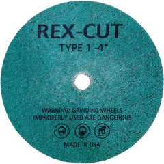 Deburring Wheel: 2" Dia, 1/4" Face Width, 1/4" Hole, Aluminum Oxide