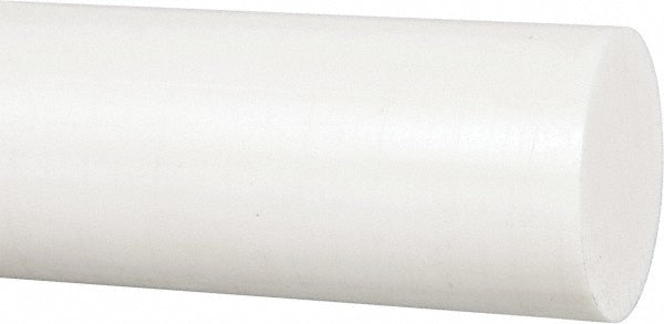 Plastic Rod: Polyester (Polybutylene Terephthalate), 1' Long, 1-1/4" Dia, Natural