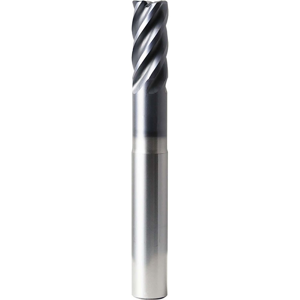 Corner Radius End Mill: 20 mm Dia, 43.00 mm LOC, 1.00 mm Radius, 5 Flute, Solid Carbide