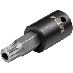 Specialty Sockets; Socket Type: Triple Square; Type: Bit; Drive Size: 1/2 in; Size (Spline): #14; Socket Size: MT14; Hex Size (mm): 14.000; Hex Size (Inch): 1/2; Finish: Oxide