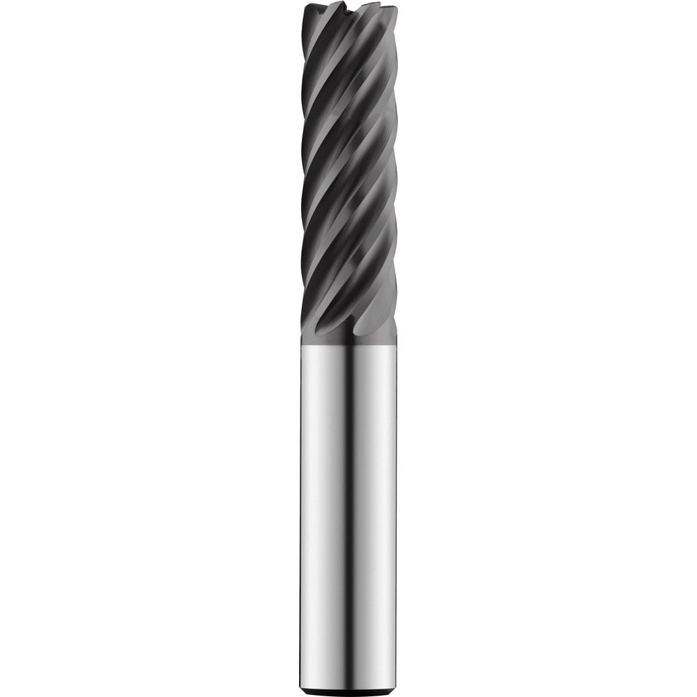 Corner Radius End Mill: 20 mm Dia, 80.00 mm LOC, 4.00 mm Radius, 7 Flute, Solid Carbide
