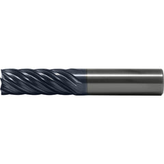 Corner Radius End Mill: 3/4" Dia, 2-5/8" LOC, 0.25 mm Radius, 7 Flute, Solid Carbide