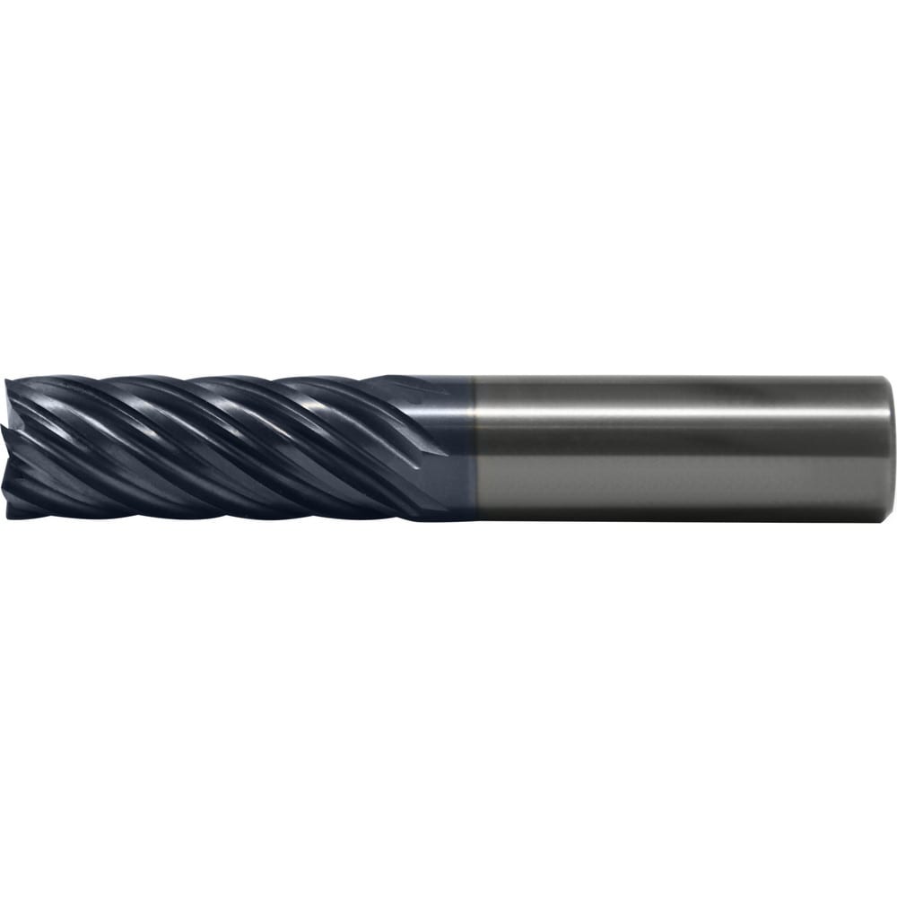 Square End Mill: 1" Dia, 3-1/2" LOC, 7 Flute, Solid Carbide