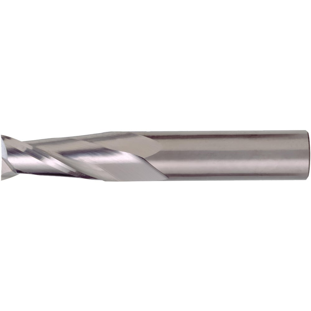 Square End Mill: 3/64" Dia, 1/8" LOC, 2 Flute, Solid Carbide