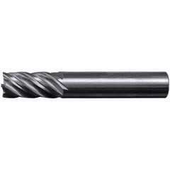 Square End Mill: 3/4" Dia, 1" LOC, 5 Flute, Solid Carbide