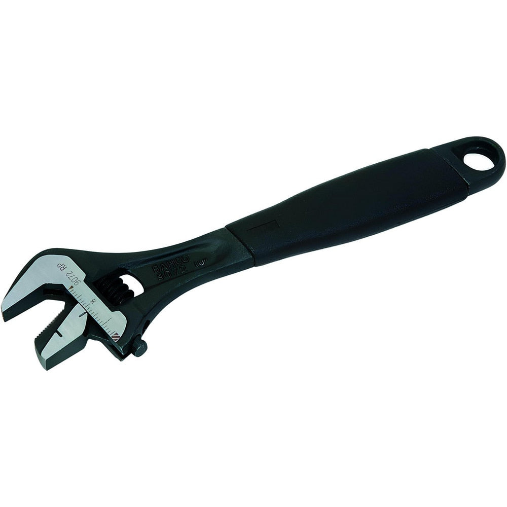 Adjustable Wrench: 12" OAL, 1-3/8" Jaw Capacity