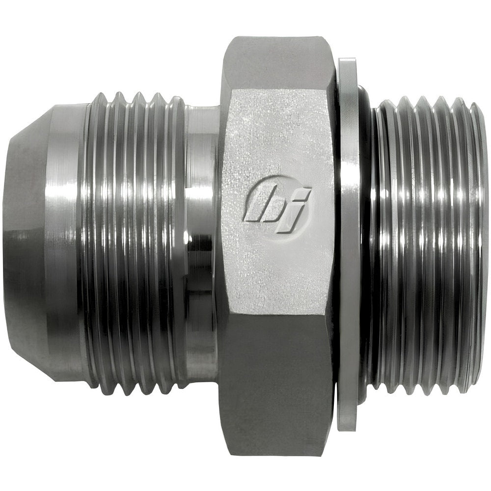 Steel Flared Tube 7/16-20 x M14x1.5 Thread, 37 deg Flared Angle