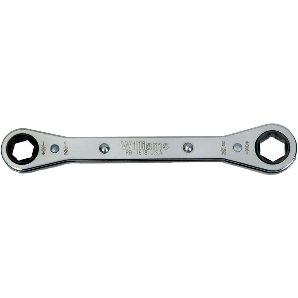 Box End Wrench: 1/4 x 5/16", 6 Point, Double End