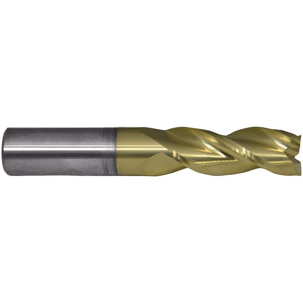 Square End Mill: 1" Dia, 3-1/2" LOC, 3 Flute, Solid Carbide