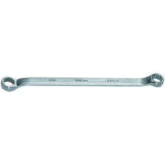 Offset Box End Wrench: 1-1/8 x 1-3/16", 12 Point, Double End