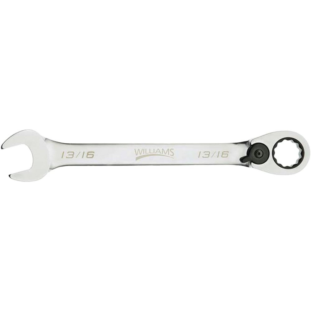 Combination Wrench: 7/16" Head Size, 15 deg Offset