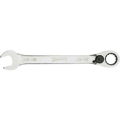 Combination Wrench: 11/16" Head Size, 15 deg Offset