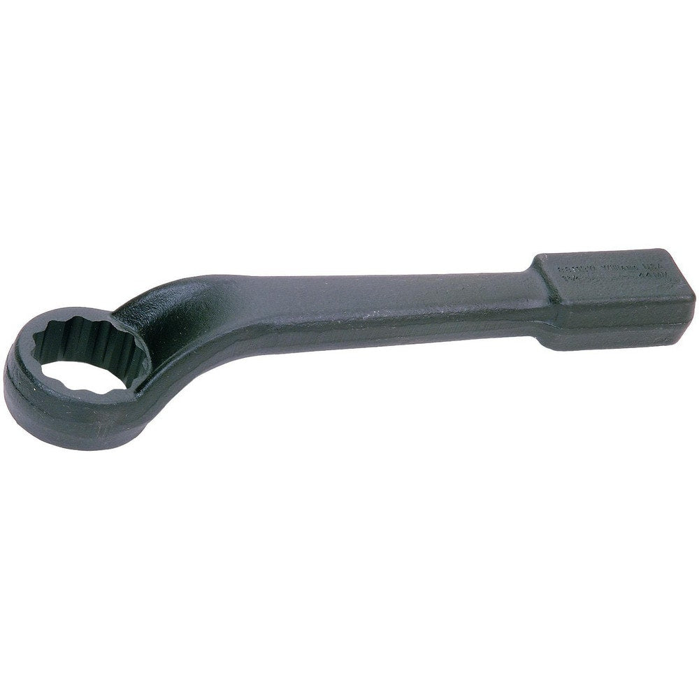 Offset Striking Box End Wrench: 2-9/16", 12 Point, Single End