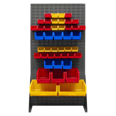 Pick Racks; Rack Type: Floor Rack; Rack Style: Louvered Panel; Bin Type: Hook-On; Assembled: Yes; Load Capacity (Lb.): 2000.000; Depth (Inch): 24-5/8; Gauge: 16