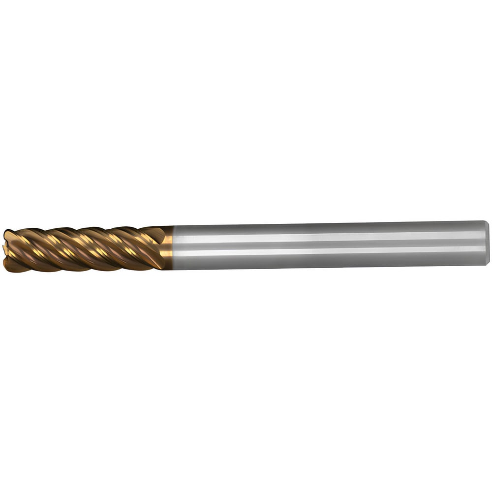 Corner Radius End Mill: 20 mm Dia, 60.00 mm LOC, 4.00 mm Radius, 5 Flute, Solid Carbide