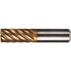 Corner Radius End Mill: 1" Dia, 2" LOC, 0.0600" Radius, 19 Flute, Solid Carbide