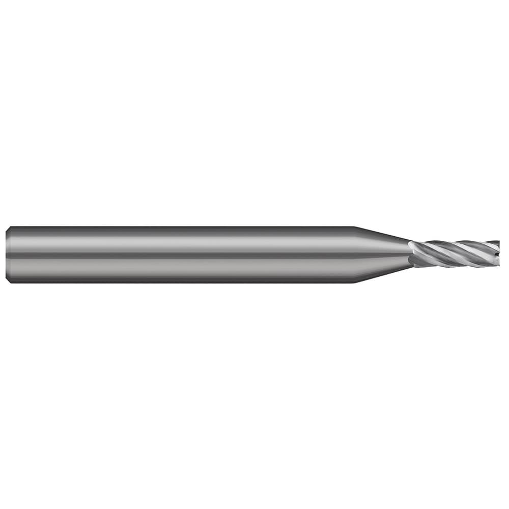Square End Mill: 1/16" Dia, 3/32" LOC, 5 Flute, Solid Carbide