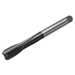 Straight Flute Tap: M16x1.5 M, 3 Flute, Bottoming Chamfer, 6HX Class of Fit, Powdered Metal HSS, ta-C (DLC) Finish
