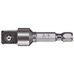 Socket Adapters & Universal Joints; Adapter Type: Male Adapter; Male Size: 3/8; Female Size: 3/8 Socket Drive to 1/4 Hex; Male Drive Style: Hex; Overall Length (Inch): 5