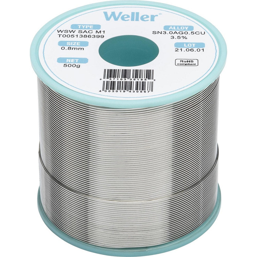 Solder; Solder Type: Lead Free; Material: Alloy; Container Type: Spool; Container Size: 500 g; Minimum Melting Temperature: 422.6; Maximum Melting Temperature: 429.8