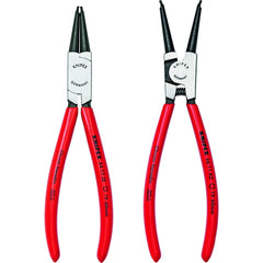 Retaining Ring Pliers Sets; Set Type: External Ring Pliers, Internal Ring Pliers; Minimum Ring Bore Diameter: 0.75; Maximum Ring Bore Diameter: 2.36 in; Minimum Shaft Diameter: 0.75 in; Maximum Shaft Diameter: 2.36 in; Auto Open: No