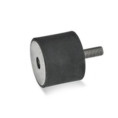 Vibration Isolators; Isolator Type: Plate/Stud; Insert Material: Stainless Steel; Isolator Material: Natural Rubber; Maximum Load Capacity: 12970.00 N; Top Diameter: 75.00; Bottom Diameter: 75; Thread Size: M12x1.75; Overall Width: 75 mm