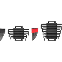 Hex Key Sets; Tool Type: Hex Key; Handle Type: L Long & Short Arm; Hex Size Range (Inch): .050