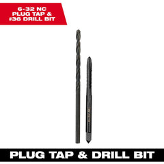 Tap & Drill Sets; Maximum Drill Size (Wire): #36