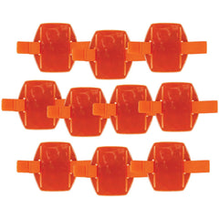 Badge Holders; Material: Vinyl; Horizontal/Vertical Holder: Vertical; Overall Length: 4.25; Color: Orange