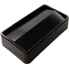 Trash Can & Recycling Container Lids; Lid Type: Swing; Lid Shape: Rectangle; Container Shape: Rectangle; Compatible Container Capacity: 15 and 23 Gallon; Color: Black; Material: Plastic; For Use With: TrimLine 15 and 23 Trash Container