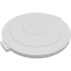 Trash Can & Recycling Container Lids; Lid Type: Flat; Lid Shape: Round; Container Shape: Round; Compatible Container Capacity: 55 Gallon; Color: White; Material: HDPE; For Use With: Bronco 55 Gallon Trash Container