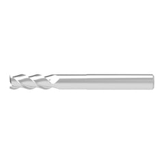 Square End Mill: 25.00 mm Dia, 27.00 mm LOC, 3 Flute, Solid Carbide