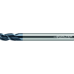 Corner Radius End Mill: 0.0930" Dia, 0.14" LOC, 0.0100" Radius, 3 Flute, Solid Carbide